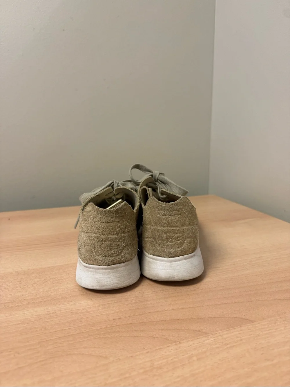 UGG Olive Green Suede Lace-Up Sneakers